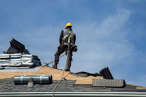 Professional Roofing technician working in Portersville, PA